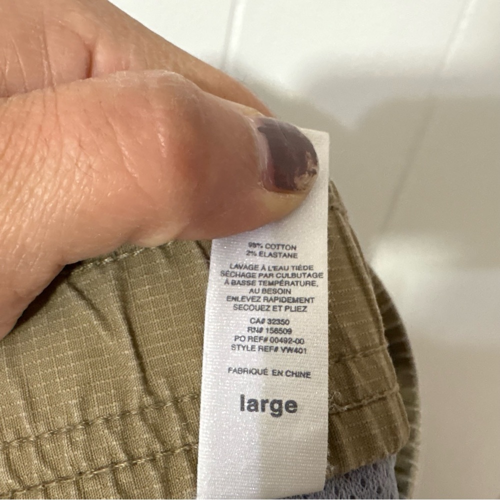 Vuori Ripstop Climber Pants Mens L Khaki Athletic Outdoor Hiking Travel Stretch - Picture 9 of 10